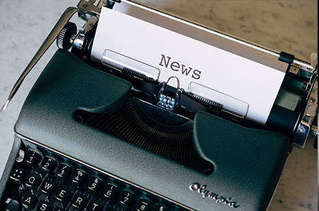 Schreibmaschine Papier Aufschrift News